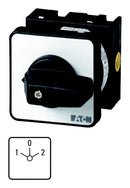 EATON MOELLER T0-3-8212/EZ Rotary Switch, Changeover, 3 Position, 3 Pole, 60 &deg;, 20 A, 690 V, T0 Series