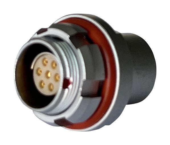 MULTICOMP PRO MCP-M0RS107S-IP68 Circular Connector, MP IP68 Metal Push Pull Series, Panel Mount Receptacle, 7 Contacts