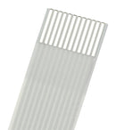 MOLEX 15166-0553 FFC / FPC Cable, 50 Core, 0.5 mm, Same Sided Contacts, 10 ", 254 mm, White