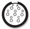 AMPHENOL SOCAPEX D38999/20WB99SA Circular Connector, MIL-DTL-38999 Series III, D38999/20 Series, Wall Mount Receptacle, 7 Contacts
