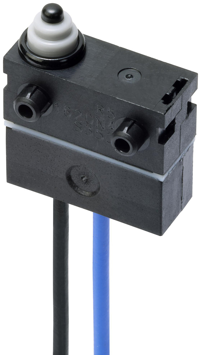 OMRON ELECTRONIC COMPONENTS D2AW-R5-EL003MP R Microswitch, IP67, Ultra Subminiature, Pin Plunger, SPST-NO, Wire Leaded, 14 V