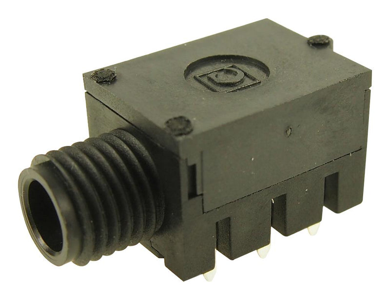 MULTICOMP PRO MP-FC67810 Phone Audio Connector, Stereo, 6.35mm, Mini, 3 Contacts, Jack, PCB Mount