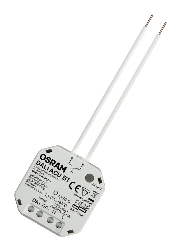 OSRAM DALI-ACU-BT Control Unit, DALI DT8, 1-Channel, 60Hz, 240VAC, 3W, IP20