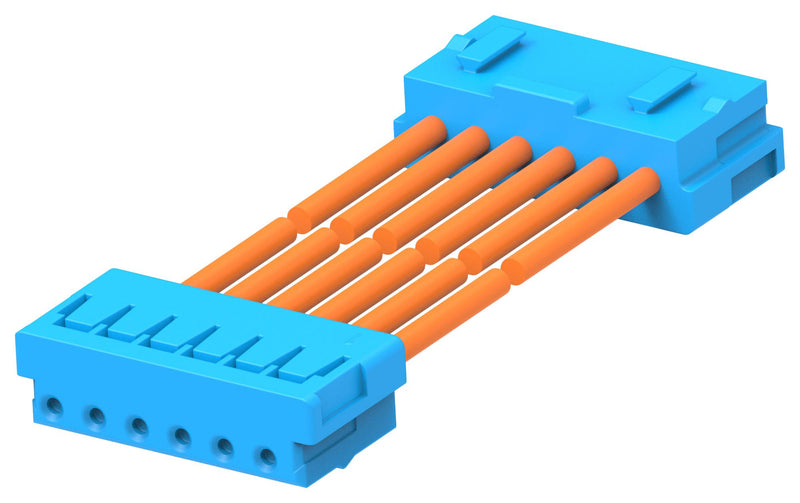TE CONNECTIVITY 2405869-6 Cable Assembly, CN1 Connector to CN2 Connector, 6 Ways, 2 mm, 1 Row, 300 mm, 11.8 "