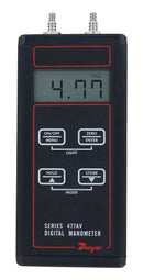 DWYER 477AV-00 Pressure Manometer, 0 inH2O to 4 inH2O, 0.5 %, -17.8 &deg;C, 60 &deg;C