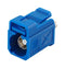 TAOGLAS FK2FCVV RF / Coaxial Connector, Code C, Blue, FAKRA Coaxial, Straight Jack, Crimp, 50 ohm, RTK031, TGC-302
