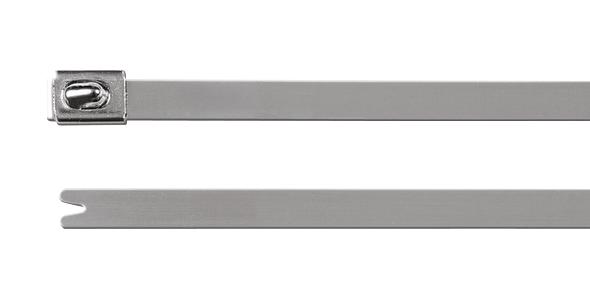 HELLERMANNTYTON MBT33H.M2P Cable Tie, Stainless Steel, Natural, 838 mm, 7.9 mm, 254 mm, 2000 N
