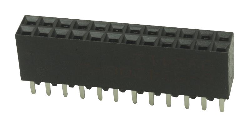AMP - TE Connectivity 6-534206-2 6-534206-2 PCB Receptacle Board-to-Board 2.54 mm 2 Rows 24 Contacts Through Hole Mount Ampmodu Mod II