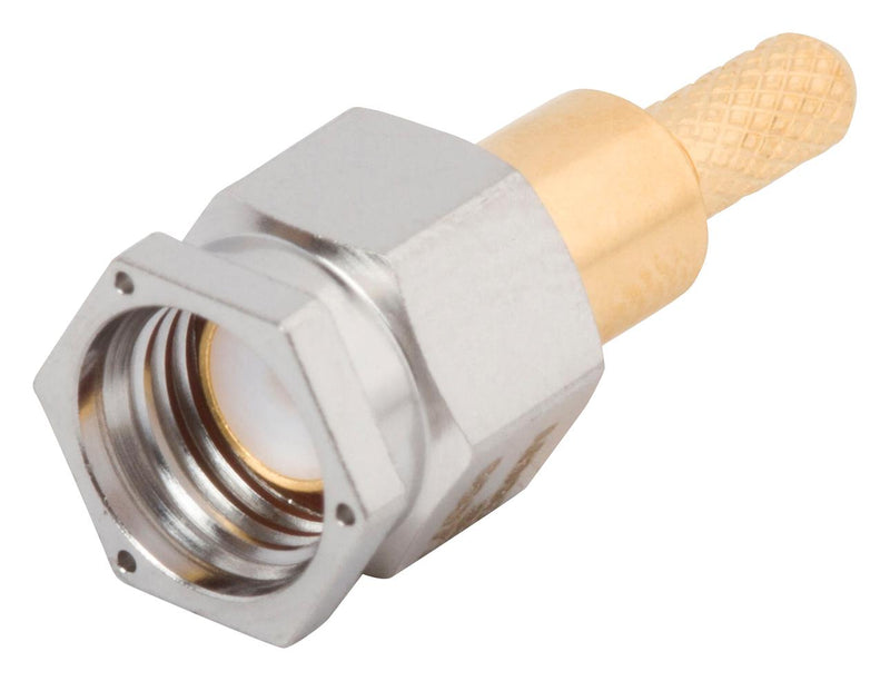 AMPHENOL SV MICROWAVE M39012/55-3007 RF COAX CONN, PLUG, SMA, 12.4GHZ, 50 OHM