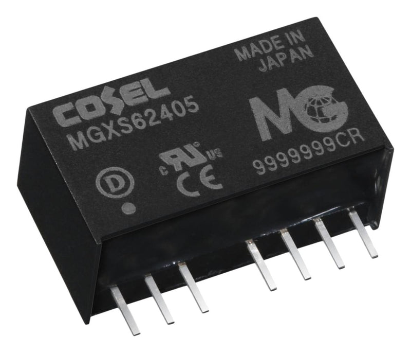 COSEL MGXS62415 Isolated Through Hole DC/DC Converter, ITE, SIP, 10:1, 6 W, 1 Output, 15 V