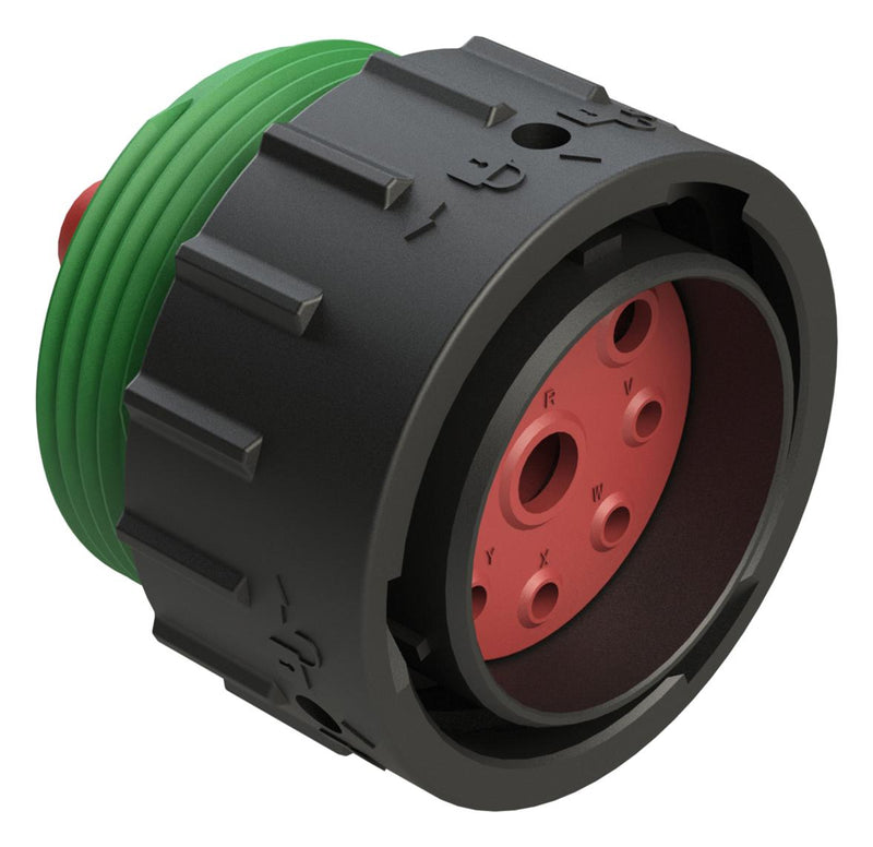 AMPHENOL SINE/TUCHEL AHDP06-24-09PN-WTA CIRCULAR CONNECTOR, PLUG, 24-09, CRIMP