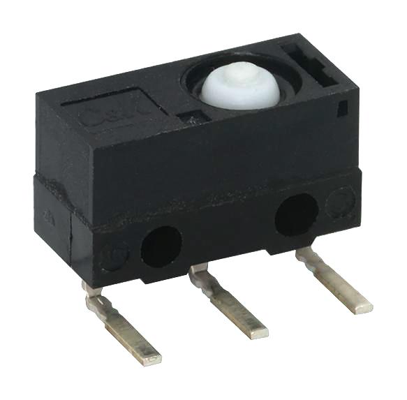 C&K COMPONENTS ZMT03ACJS05LCE Microswitch, Miniature, Simulated Leaf Roller, SPDT, PC Pin, 3 A