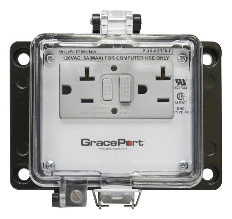 GRACE TECHNOLOGIES P-XX-K2RF0-F2 INTERFACE CONN, 2PORT, ALUMINUM