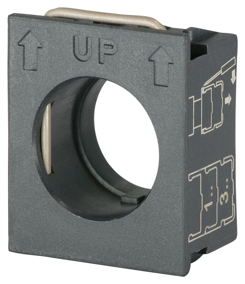 EAO 46-2M00.1000.000 Assembly Hardware, Plastic, Grey, 38x30x17mm, EAO 46 Series Selector Switches, Holder, 46 Series