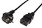 ROLINE 19.08.1552 Mains Power Cord, 90&deg; CEE 7/7 Plug to IEC 60320 C19, 2 m, 16 A, 250 V, Black