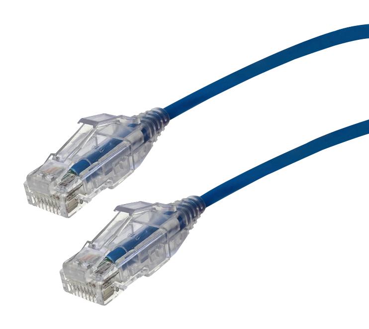 VIDEK 2994-10B Ethernet Cable, LSZH, Cat6, RJ45 Plug to RJ45 Plug, UTP (Unshielded Twisted Pair), Blue, 10 m