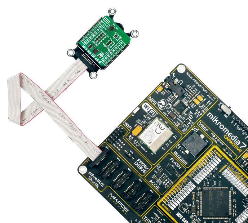 MIKROELEKTRONIKA MIKROE-6040 Add-On Board, 6DOF IMU 16 Click, MikroE mikroBUS Compatible Development Boards