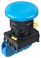 Idec YW1B-M4E10S YW1B-M4E10S Industrial Pushbutton Switch YW 22.3 mm SPST-NO Momentary Mushroom Blue