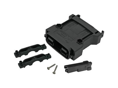 ANDERSON POWER PRODUCTS SBSX75A-REC-KIT-BLK RECT PWR HOUSING KIT, RCPT, 2POS, PC/PBT