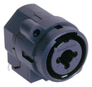 AMPHENOL AUDIO ACJC6HLBULK XLR Connector, 3 Contacts, Jack, Panel Mount, Through Hole Mount Right Angle