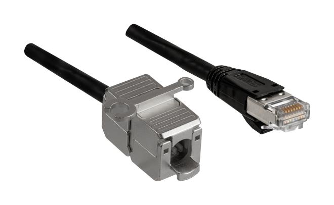 STEWART CONNECTOR BM-1RSPK005F Ethernet Cable, WAP Extn., Cat6a, RJ45 Plug to Cable Splicer
