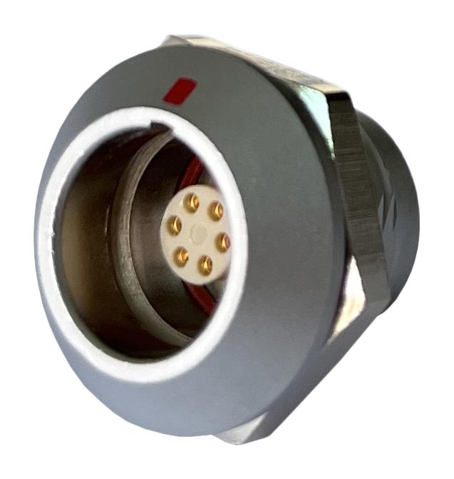 MULTICOMP PRO MCP-M0RSG06S-IP67 Circular Connector, MP IP67 Metal Push Pull Series, Panel Mount Receptacle, 6 Contacts