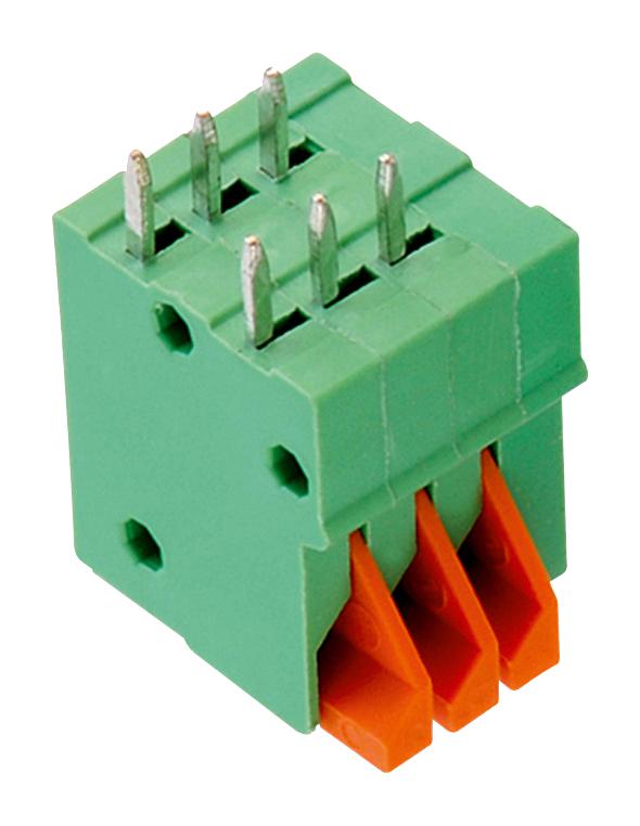 WURTH ELEKTRONIK 691403900006B Wire-To-Board Terminal Block, 2.54 mm, 6 Ways, 26 AWG, 20 AWG, 0.518 mm&sup2;, Push In Lock