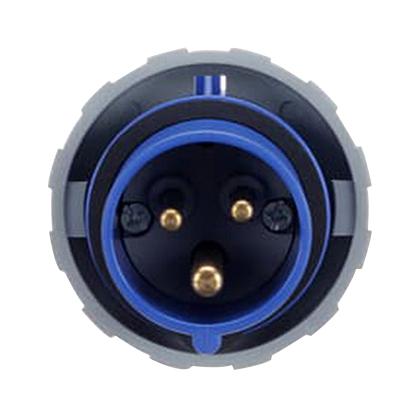 AMPHENOL SINE/TUCHEL 2CMA100584R1000 CONN, MAIN PLUG, 2P3W, 20A, 250V, BLUE
