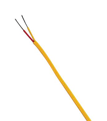 OMEGA EXTT-K-16-100 Thermocouple Extension Wire, Duplex, Type K, 16 AWG, Solid, 100 ft, ANSI, PFA, EXTT Series