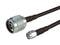 L-COM CA-SMNMA002 RF / Coaxial Cable Assembly, SMA Plug to N-Type Plug, CA-195, 50 ohm, 2 ft, 609.6 mm, Black