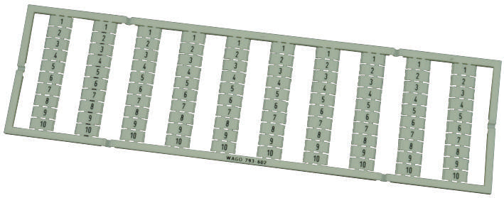 WAGO 793-602 TERMINAL BLOCK MARKER, 1 TO 10