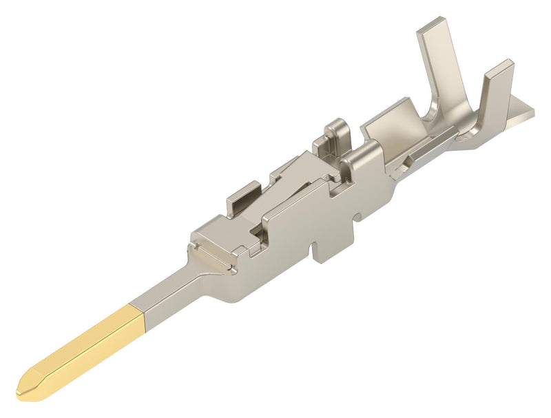 TE CONNECTIVITY 2367819-1 Contact, Dynamic D-1000 Slim, Tab, Crimp, 28 AWG, Gold Plated Contacts