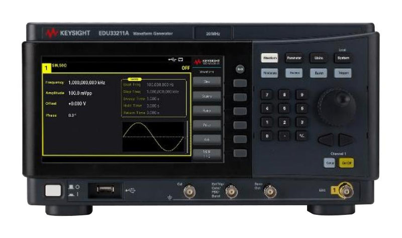 Keysight Technologies EDU33211A EDU33211A Function Generator Smart Bench Essentials 1 Channel 20 MHz AM Bpsk FM FSK PM PWM