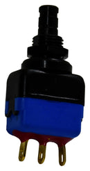 APEM 13435AD2GX640 Pushbutton Switch, 13000 Series, 6.5 mm, SPDT, On-(On), Plunger for Cap