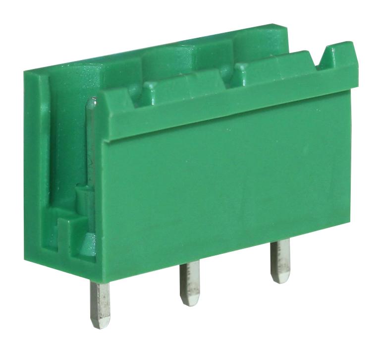 CAMDENBOSS CTBP9508/3 Terminal Block, Closed End, Header, 7.62 mm, 3 Ways, 15 A, 300 V, Through Hole Vertical