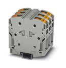 PHOENIX CONTACT 3260109 DIN Rail Mount Terminal Block, 6 Ways, 4 AWG, 0000 AWG, 95 mm&sup2;, Push In, 232 A