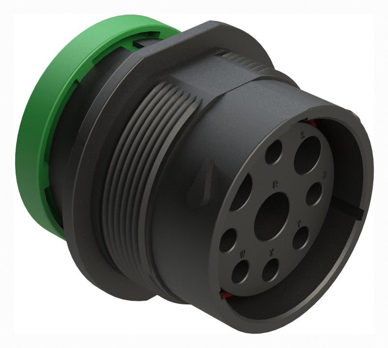 AMPHENOL SINE/TUCHEL AHDP04-24-09SN-BRA CIRCULAR CONNECTOR, RCPT, 24-09, CRIMP