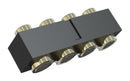 MULTICOMP PRO MP015212 Spring Loaded Connector, Pogo Pin Header, 2.54 mm, 1 Row, 4 Contacts, Surface Mount, Brass