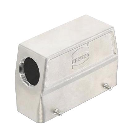 HARTING 19440240527 Heavy Duty Connector, Hood, Side Entry, Stainless Steel Body, 2 Lever, 24B