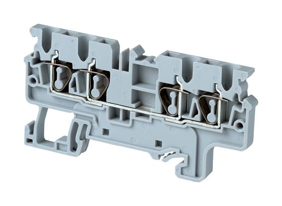 ALTECH CX2.5/4 TERMINAL BLOCK, DIN RAIL, 4POS, 1KV, 24A