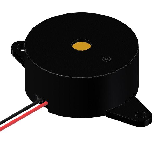 PUI AUDIO AI-3135-TF-LW100-R Transducer, Continuous, 105 dBA, 3.5 kHz, Panel Mount, Internal