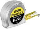 STANLEY 0-33-526 TAPE MEASURE, 8M, POWERLOCK