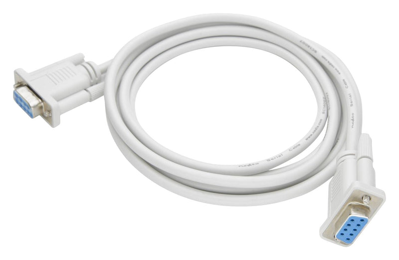MIKROELEKTRONIKA MIKROE-5834 DB9 Female-to-Female Cable, 2m, White, 1:1 Pin
