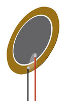 PUI AUDIO AB1290B-LW100-R Piezo Element, Bender, 9 kHz, 8000 pF, 12 mm Diameter, 0.21 mm Height, 500 ohm