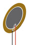PUI AUDIO AB1290B-LW100-R Piezo Element, Bender, 9 kHz, 8000 pF, 12 mm Diameter, 0.21 mm Height, 500 ohm