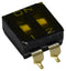 APEM IKD0203000 DIP / SIP Switch, 2 Circuits, Recessed, Surface Mount, SPST-NO, 24 V, 25 mA