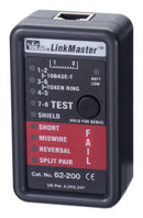 Ideal 62-200 62-200 Cable Continuity Tester Linkmaster UTP STP Single Ended 82.55 mm 50.8 31.75 New