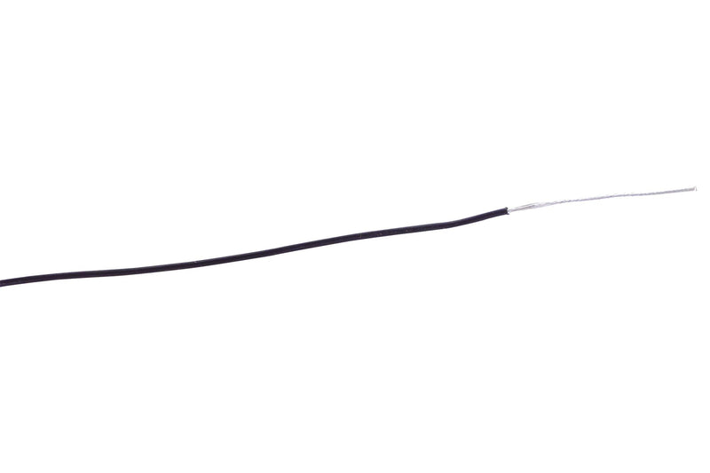 CARLISLEIT M16878/4-BCE-0 Wire, Stranded, Hook Up, MIL Spec M16878/4, Medium Wall Type E, PTFE, Black, 28 AWG, 328 ft