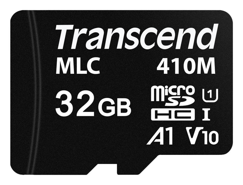 TRANSCEND TS32GUSD410M Flash Memory Card, MicroSDHC Card, Class 1, Class 10, 32 GB, -25 &deg;C, 85 &deg;C