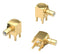 WURTH ELEKTRONIK 61611002121501 RF / Coaxial Connector, SMB Coaxial, Right Angle Jack, Through Hole Right Angle, 50 ohm, Brass